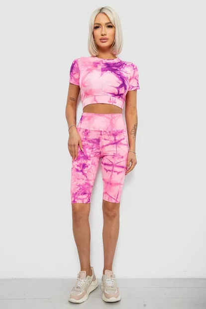 Костюм жіночий домашній, колір рожевий, 214R340-10