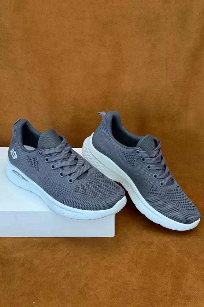 Купить Кроссовки мужские текстильные, цвет серый, 244RJ1078 - Фото №1