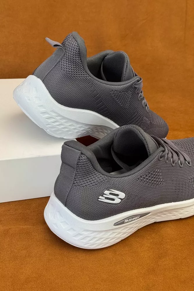 Купить Кроссовки мужские текстильные, цвет серый, 244RJ1078 - Фото №4