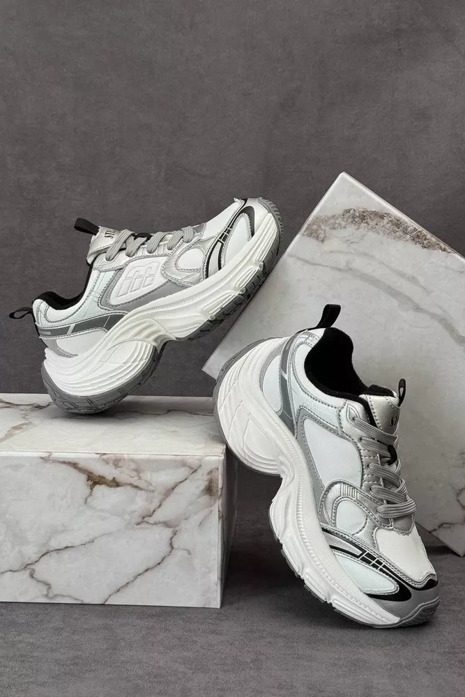 Купить Кроссовки женские демисезонные, цвет серый, 248RCX1530 оптом - Фото №1