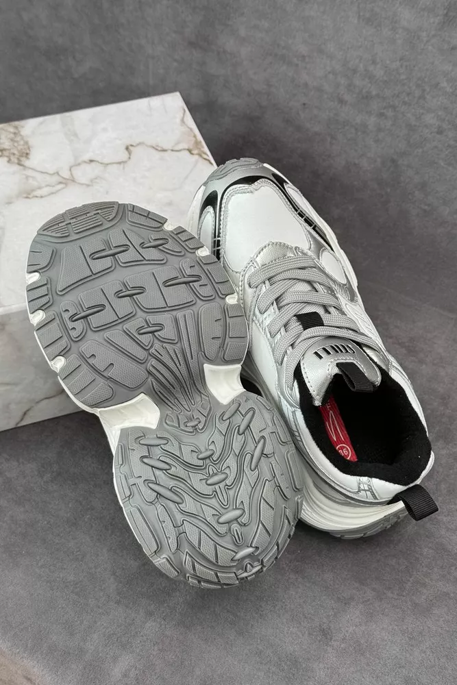 Купить Кроссовки женские демисезонные, цвет серый, 248RCX1530 оптом - Фото №5