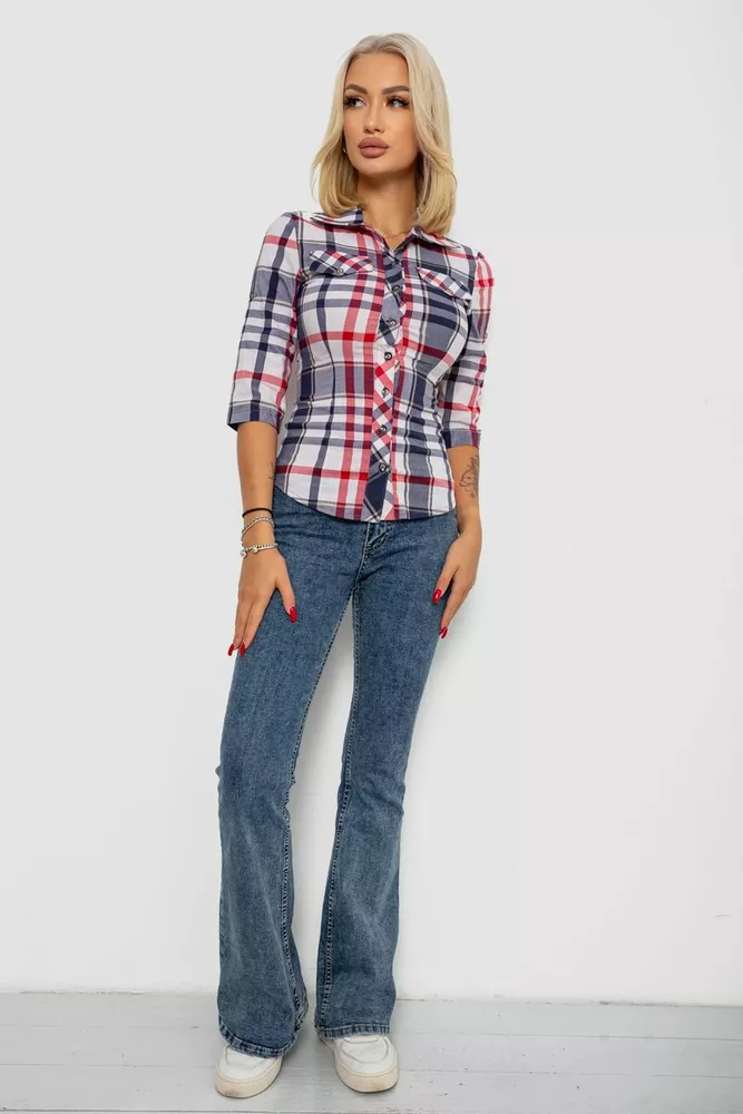 Купить Рубашка женская  230R063-25, цвет Серо-розовый - Фото №2