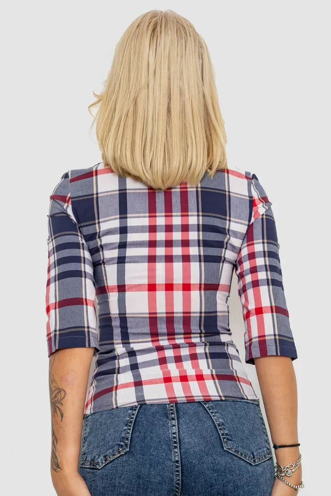 Купить Рубашка женская  230R063-25, цвет Серо-розовый - Фото №4