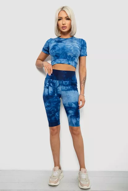 Костюм жіночий домашній, колір синій, 214R340-10