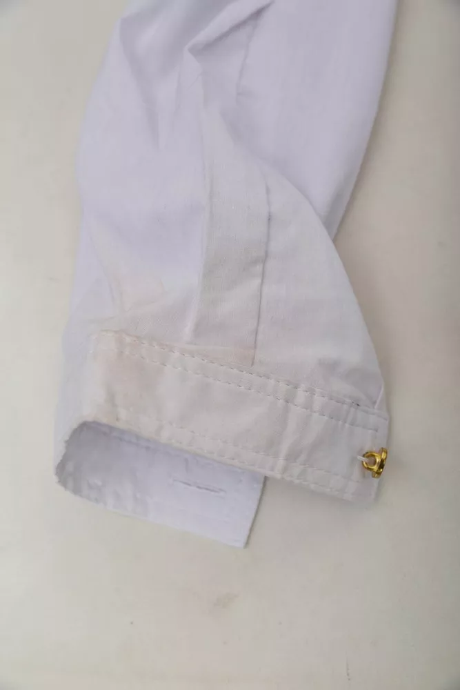 Купити Сорочка жіноча однотонна  -уцінка, колір білий, 230R211-U-35 - Фото №6