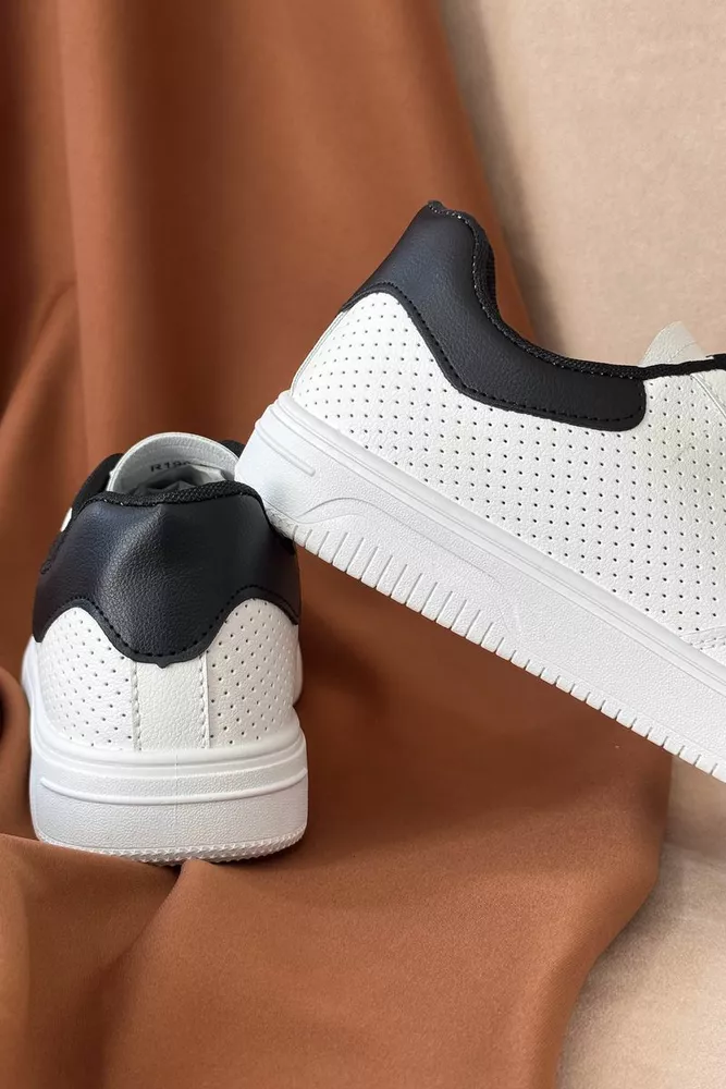 Купити Кеди чоловічі, колір біло-чорний, 248RR199 - Фото №5