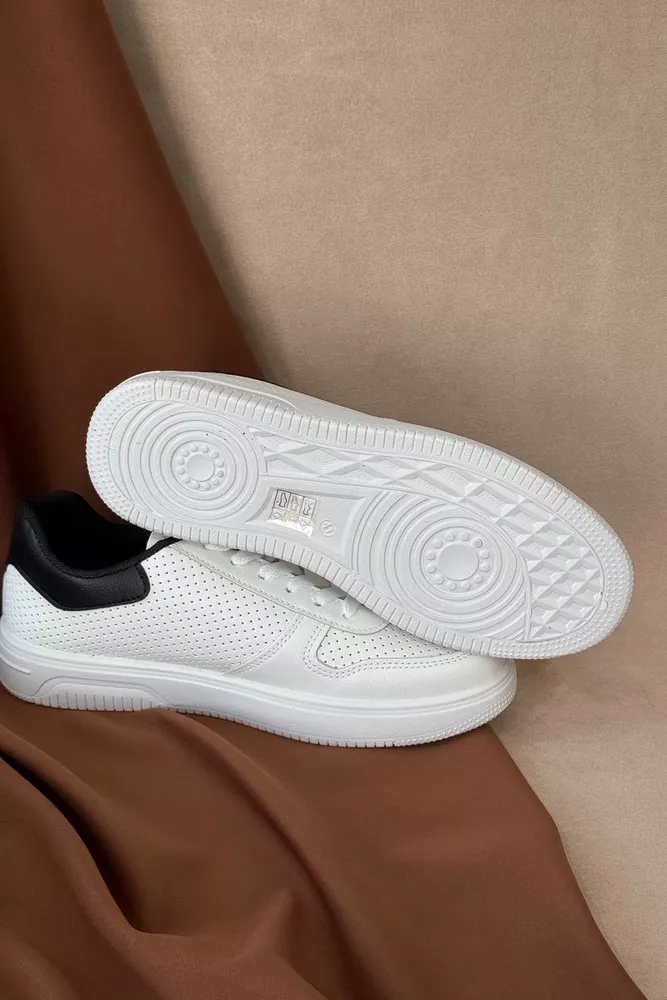 Купити Кеди чоловічі, колір біло-чорний, 248RR199 - Фото №6