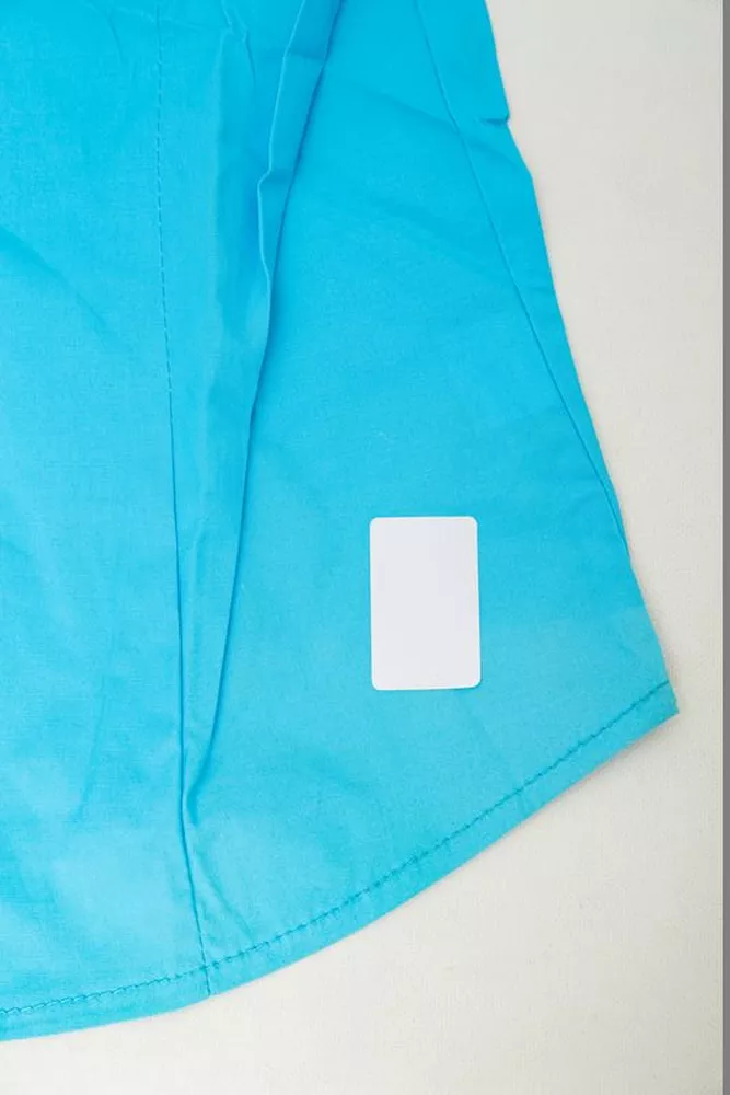 Купить Рубашка женская однотонная  -уценка, цвет голубой, 230R070-U-4 - Фото №6