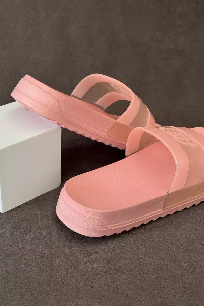 Купити Шльопанці жіночі з аплікацією, колір рожевий, 243R5030-2 - Фото №5