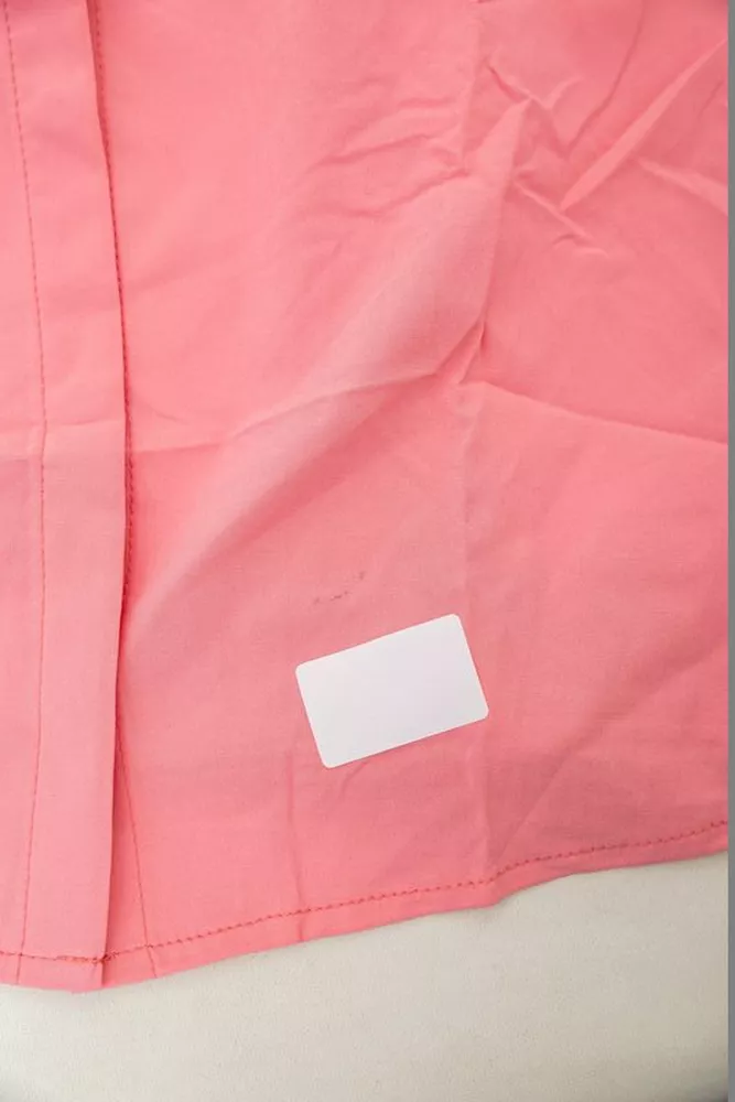 Купить Рубашка женская однотонная  -уценка, цвет розовый, 230R100-5-U-2 оптом - Фото №6