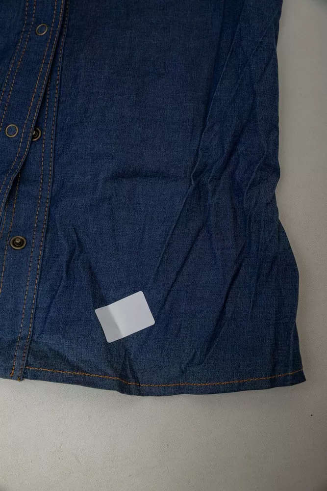 Купить Рубашка женская однотонная  -уценка, цвет синий, 230R069-U-26 - Фото №6