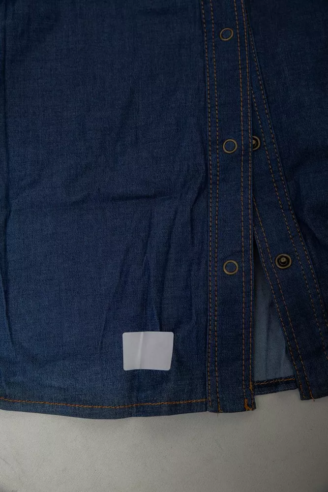 Купить Рубашка женская однотонная  -уценка, цвет синий, 230R069-U-26 - Фото №7