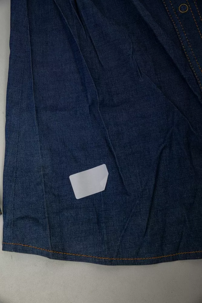 Купить Рубашка женская однотонная  -уценка, цвет синий, 230R069-U-28 - Фото №6