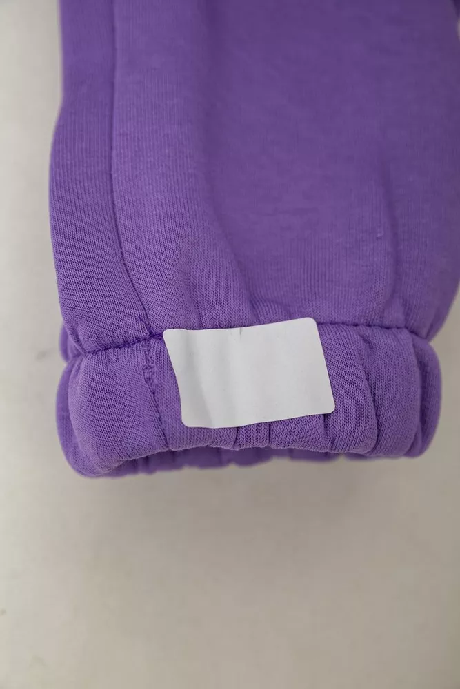 Купить Спортивный костюм женский на флисе  -уценка, цвет сиреневый, 247R10765-U-12 - Фото №10