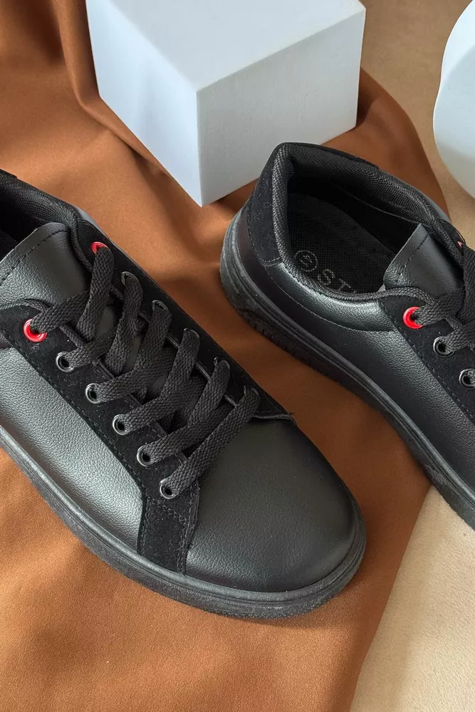 Купить Кеды мужские, цвет черный, 248RR191-1R - Фото №2