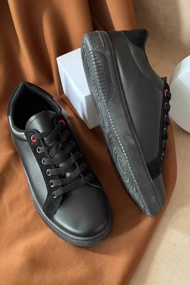 Купить Кеды мужские, цвет черный, 248RR191-1R - Фото №3