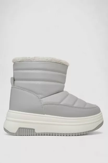 Дутики жіночі зимові на хутрі, колір сірий, 248RAM018