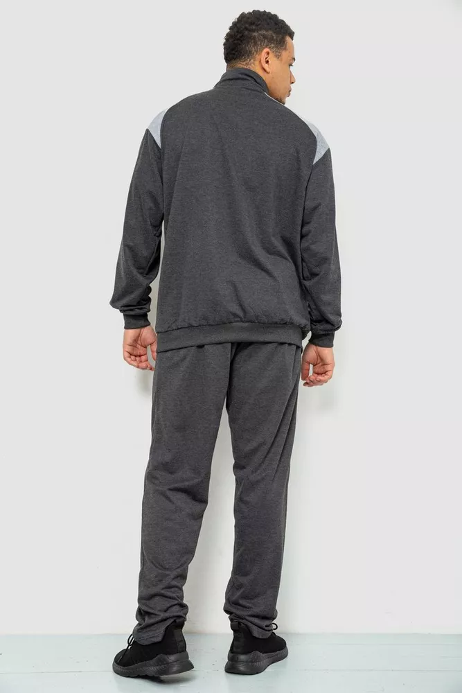 Купити Спорт костюм чоловічий, колір темно-сірий, 244R938 - Фото №4
