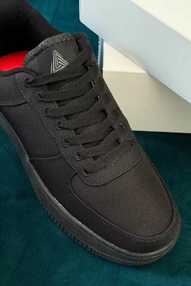 Купити Кросівки чоловічі текстиль, колір чорний, 248RCX1610 - Фото №2