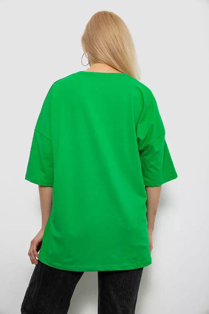 Купить Футболка женская с принтом, цвет зеленый, 244R2015 - Фото №4