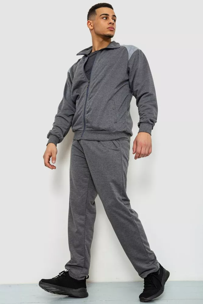 Купити Спорт костюм чоловічий, колір сірий, 244R938 оптом - Фото №3