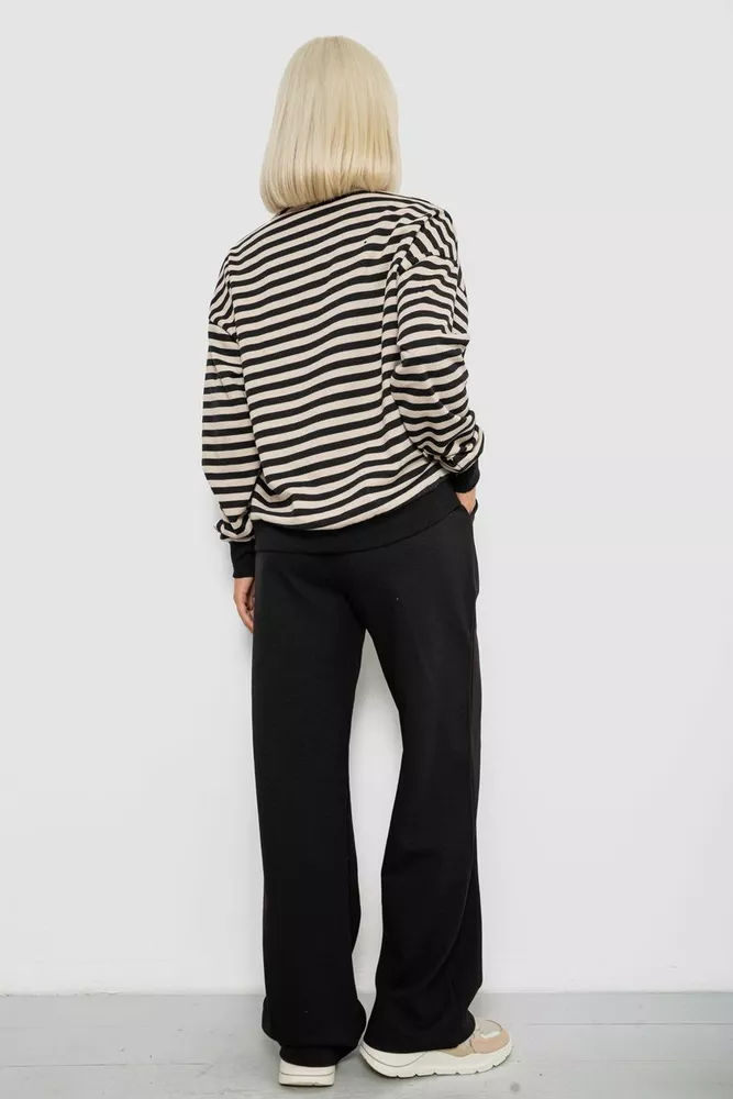 Купити Спортивний костюм жіночий, колір чорно-бежевий, 244R1065AG - Фото №4