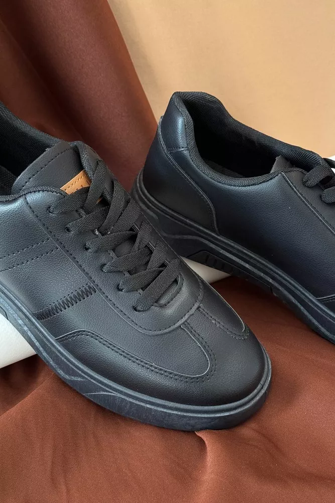 Купить Кеды мужские, цвет черный, 248RR122 оптом - Фото №3