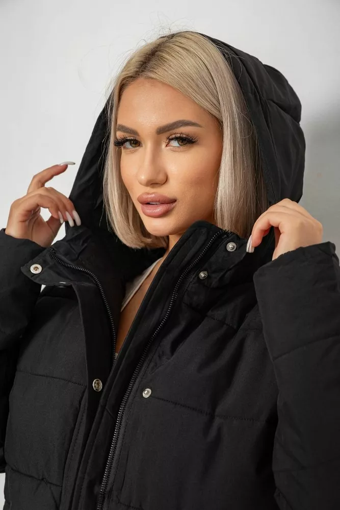 Купить Куртка женская демисезонная, цвет черный, 207R004 - Фото №7