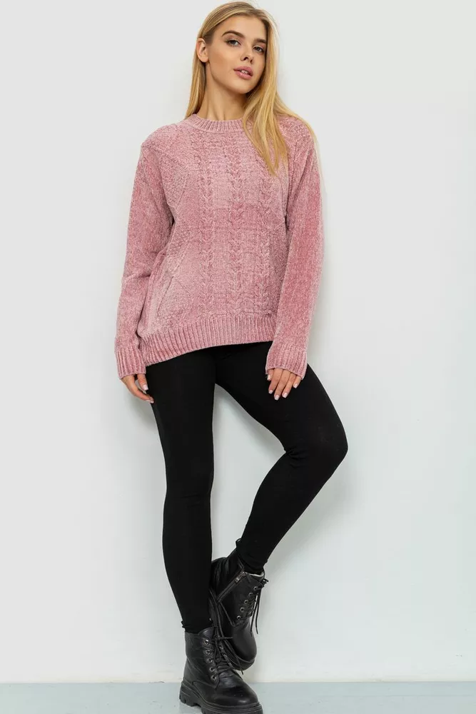 Купити Светр жіночий, колір пудровий, 221R20PCS06 оптом - Фото №2