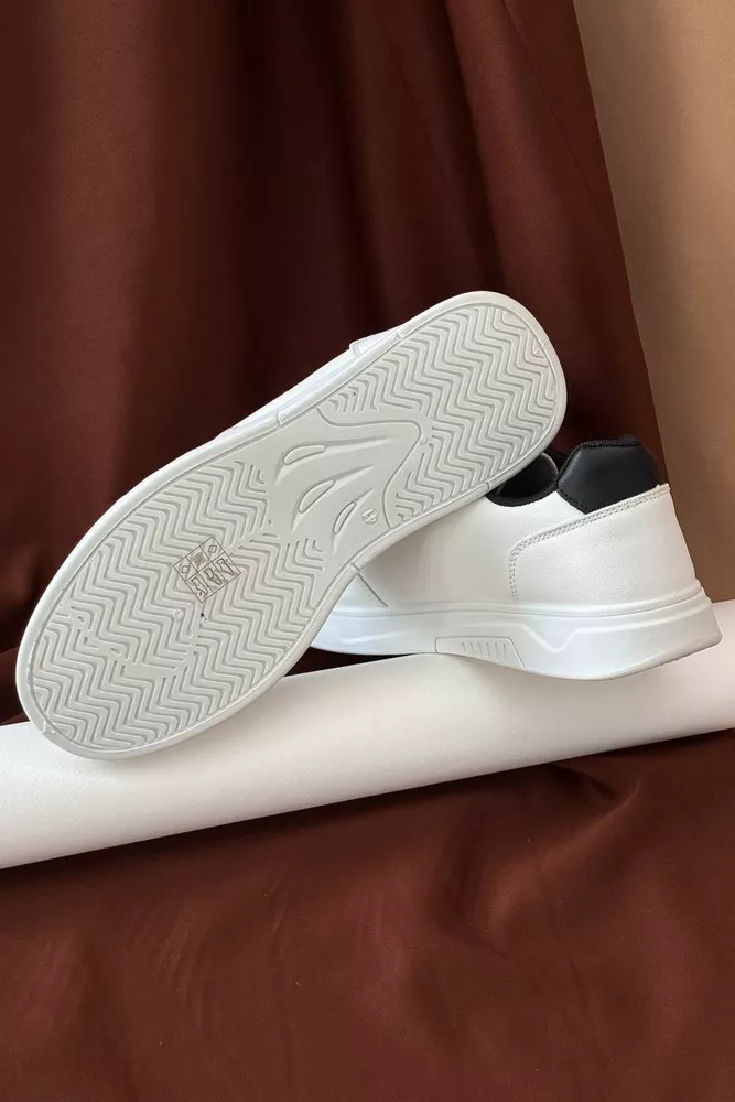 Купить Кеды мужские, цвет бело-черный, 248RR122 оптом - Фото №4