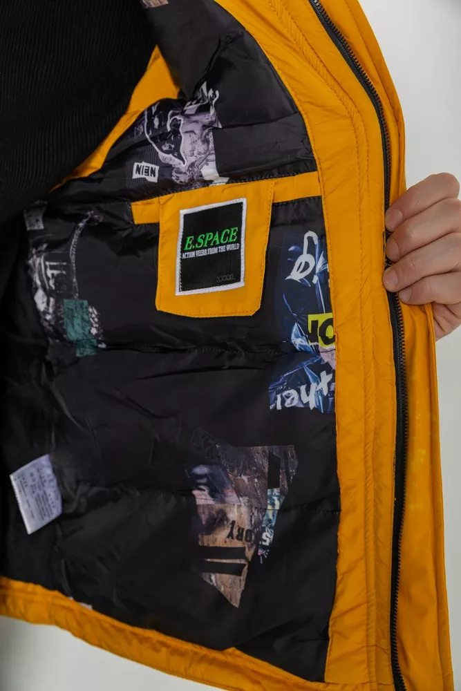 Купити Жилетка чоловіча демісезонна, колір жовтий, 244R99006 - Фото №7