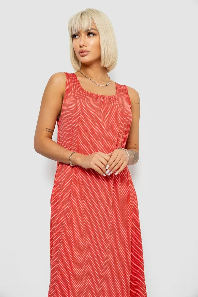 Купить Сарафан женский в горох, цвет красный, 257R733-1 - Фото №2