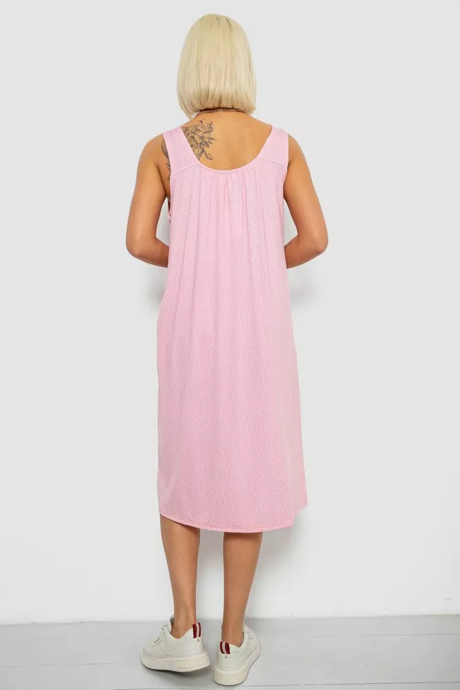 Купить Сарафан женский в горох, цвет розовый, 257R733-1 - Фото №4