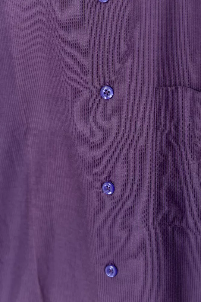 Купити Сорочка чоловіча в смужку  -уцінка, колір фіолетовий, 201R125-U - Фото №2
