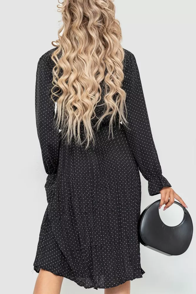 Купить Платье свободного кроя шифоновое  -уценка, цвет черный, 204R701-U-5 - Фото №5