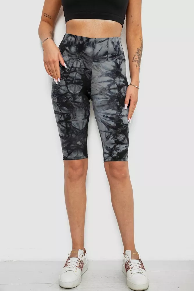 Купити Велотреки жіночі, колір чорно-сірий, 214R935 оптом - Фото №1