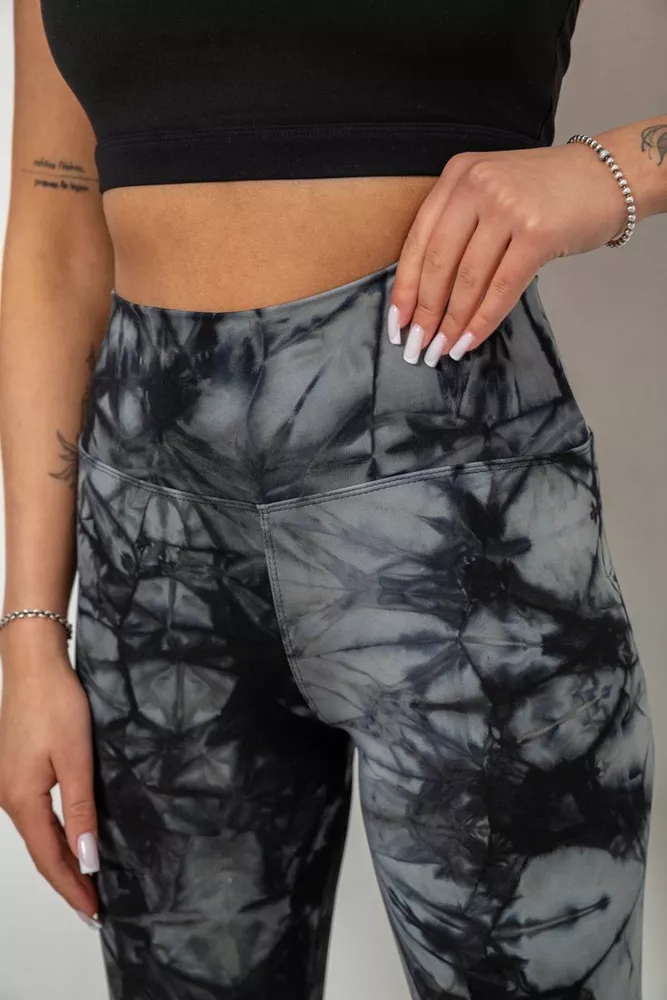 Купити Велотреки жіночі, колір чорно-сірий, 214R935 оптом - Фото №5