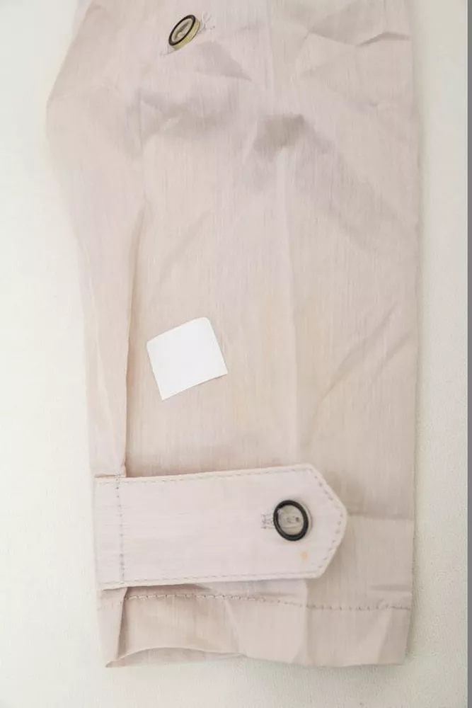 Купити Сорочка жіноча однотонна  -уцінка, колір світло-бежевий, 230R068-8-U-35 - Фото №6