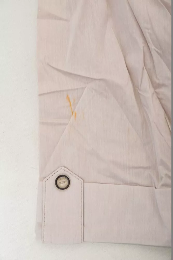 Купить Рубашка женская однотонная  -уценка, цвет светло-бежевый, 230R068-6-U-2 - Фото №6