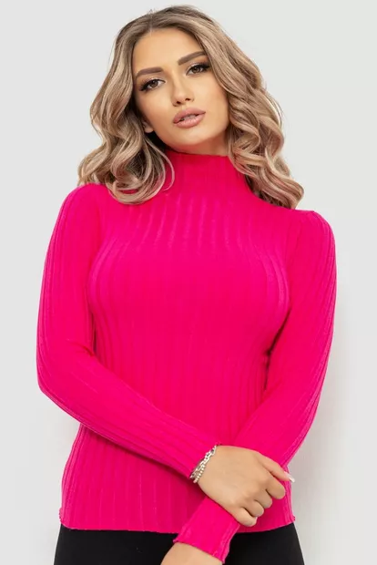 Гольф жіночий однотонний, колір рожевий, 204R040