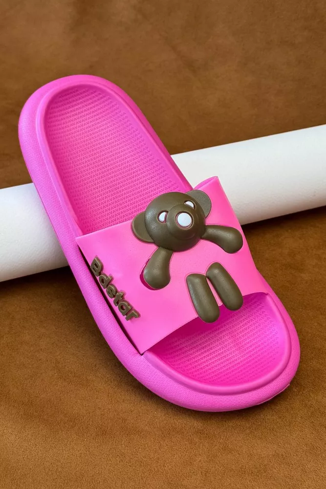 Купити Шльопанці жіночі з аплікацією, колір рожевий, 243R5028-2 - Фото №2