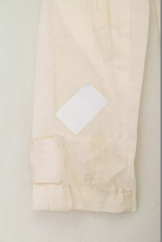 Купить Рубашка женская однотонная  -уценка, цвет кремовый, 230R068-8-U-31 оптом - Фото №6