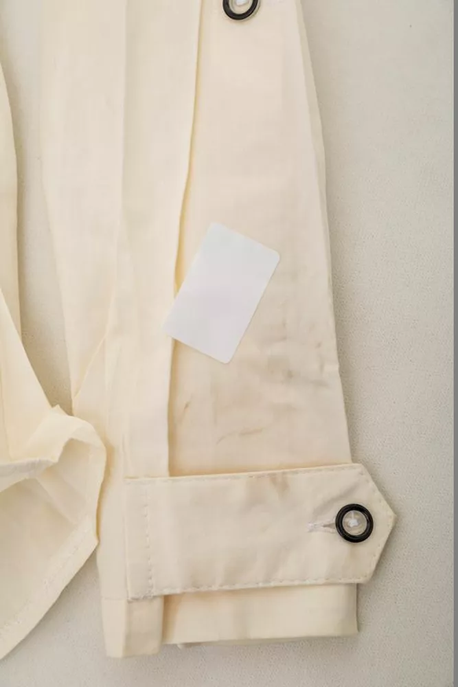 Купить Рубашка женская однотонная  -уценка, цвет кремовый, 230R068-8-U-32 оптом - Фото №6