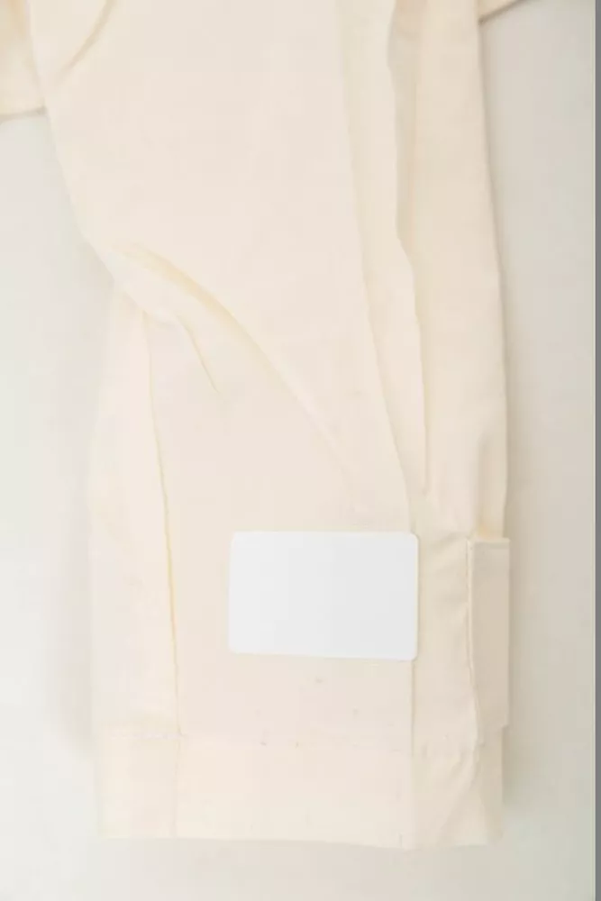 Купить Рубашка женская однотонная  -уценка, цвет кремовый, 230R068-8-U-34 оптом - Фото №6