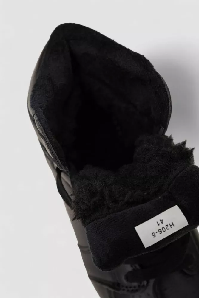 Купить Кроссовки мужские зимние на меху, цвет черно-оранжевый, 248RH206 - Фото №6