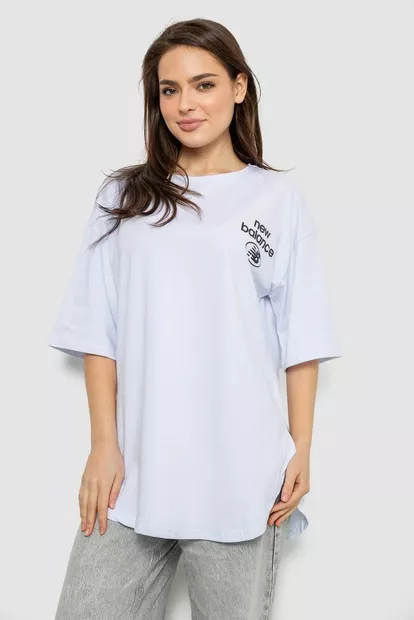 Футболка женская с принтом, цвет белый, 244R2030