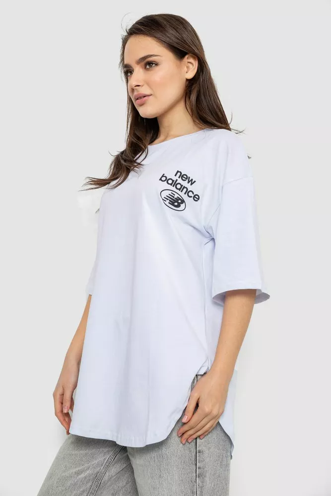 Купить Футболка женская с принтом, цвет белый, 244R2030 - Фото №3