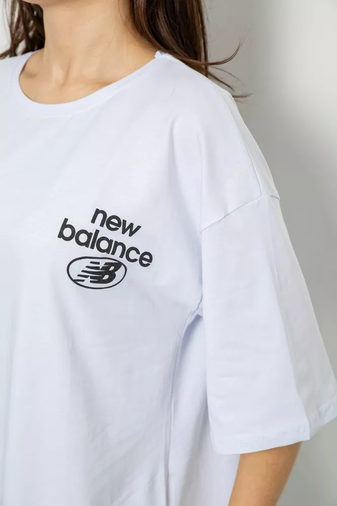 Купить Футболка женская с принтом, цвет белый, 244R2030 - Фото №5