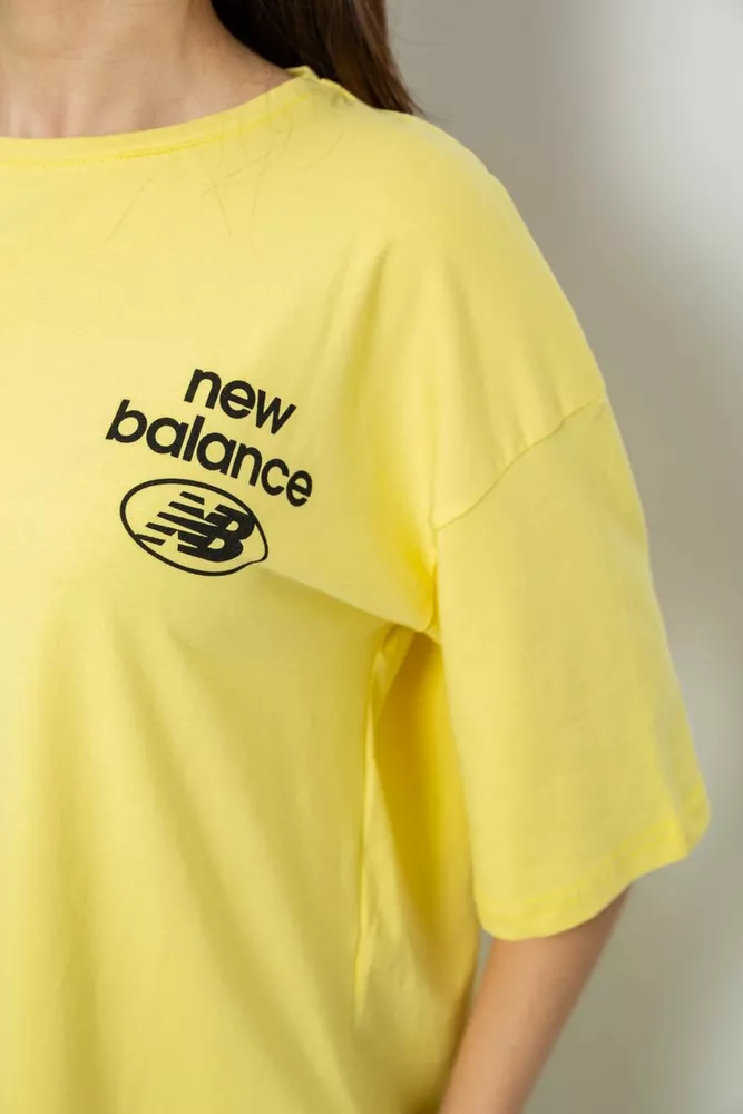 Купити Футболка жіноча з принтом, колір жовтий, 244R2030 - Фото №5