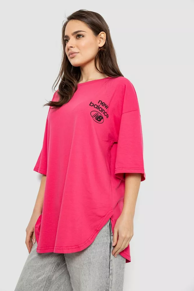 Купить Футболка женская с принтом, цвет розовый, 244R2030 - Фото №3